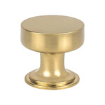 Berenson Folklore Knob Modern Brushed Gold 1 3/16 Inch