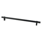 Berenson Radial Reign Knurled Appliance Pull Matte Black - 18 in