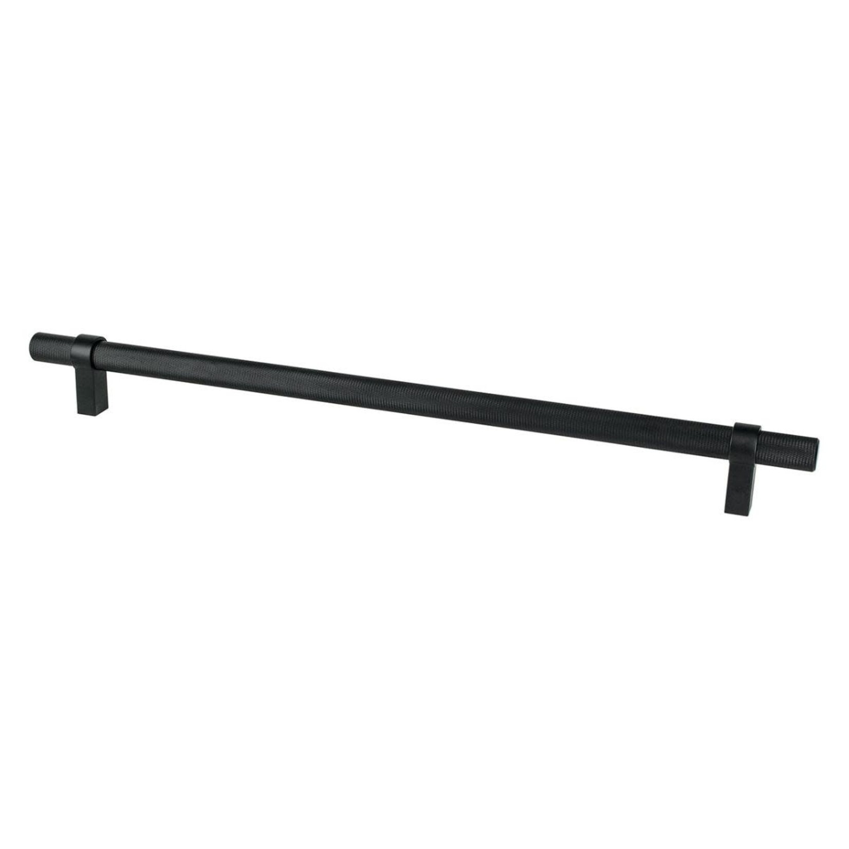 Berenson Radial Reign Knurled Appliance Pull Matte Black - 18 in