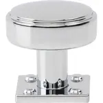 Benning Knob With Backplate Polished Chrome 1 1/4 Inch (1 Inch Backplate)