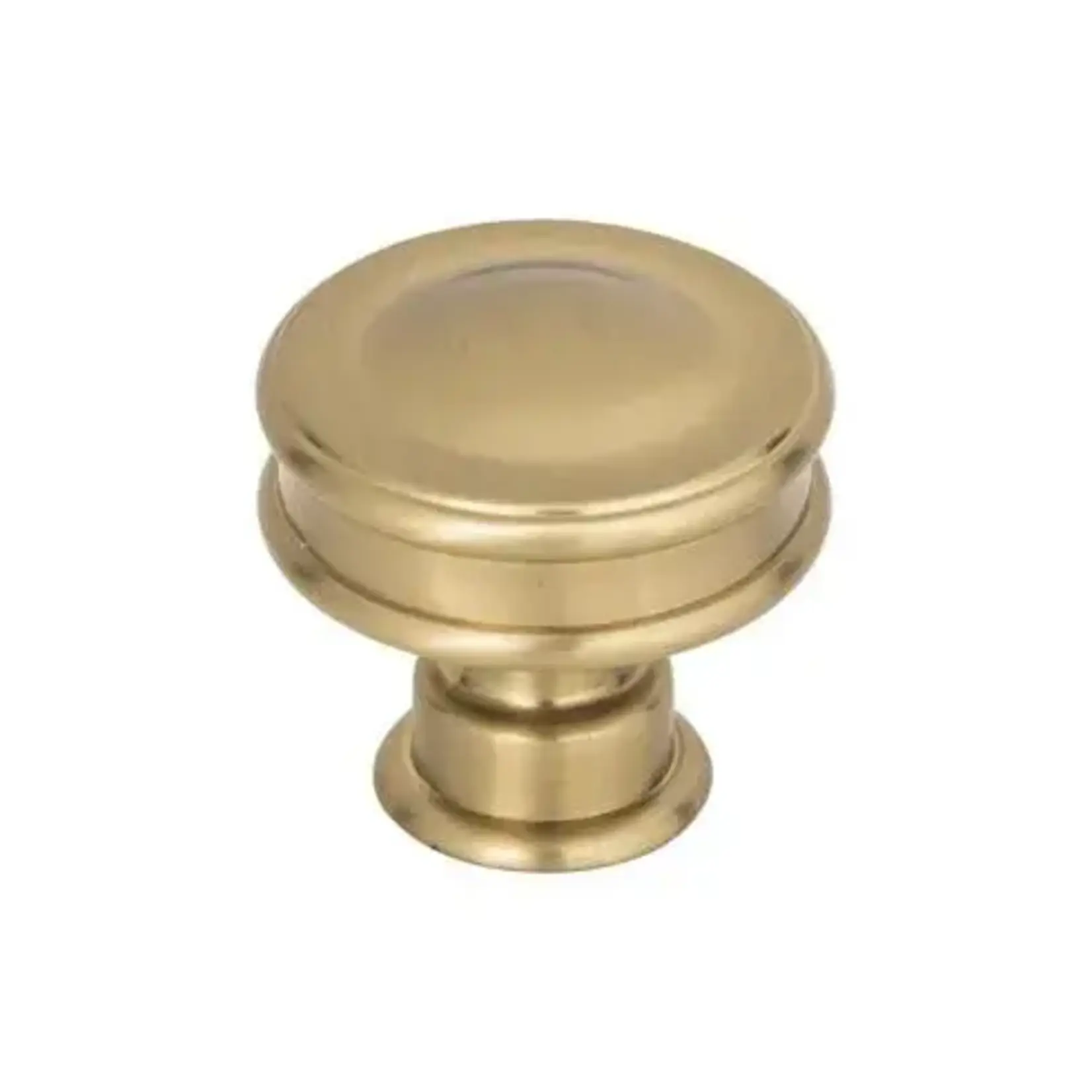 Oskar Knob Warm Brass 1 1/4 Inch