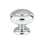 Victoria Knob Polished Chrome 1 1/4 Inch
