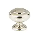 Victoria Knob Polished Nickel 1 1/4 Inch