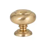 Victoria Knob Warm Brass 1 1/4 Inch