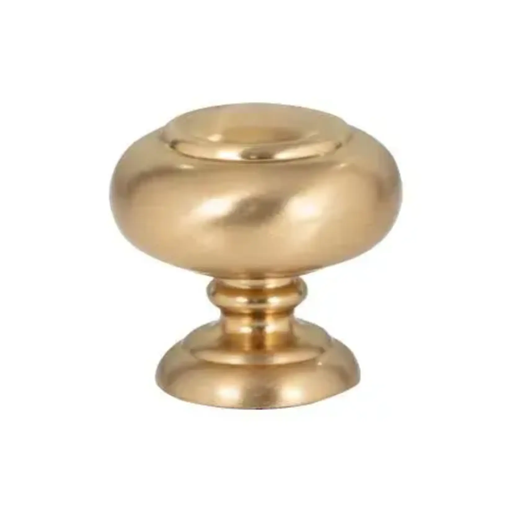 Victoria Knob Warm Brass 1 1/4 Inch