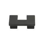 U Turn Knob Modern Bronze 1 1/4 Inch
