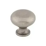 Top Knobs Flat Faced Knob Pewter Antique 32mm