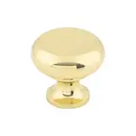 Top Knobs Flat Faced Knob Polished Brass 32mm