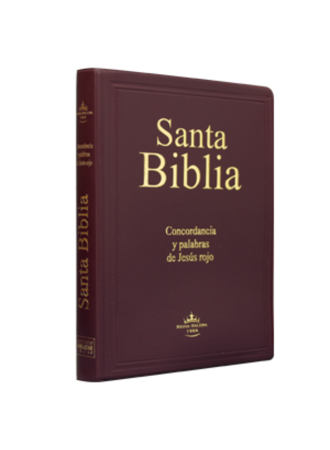 SANTA BIBLIA RVR60 LETRA GIGANTE VINIL VINO
