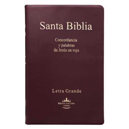 SOCIEDAD BIBLICA SANTA BIBLIA RVR60 MEDIANA LETRA GRANDE VINIL VINO