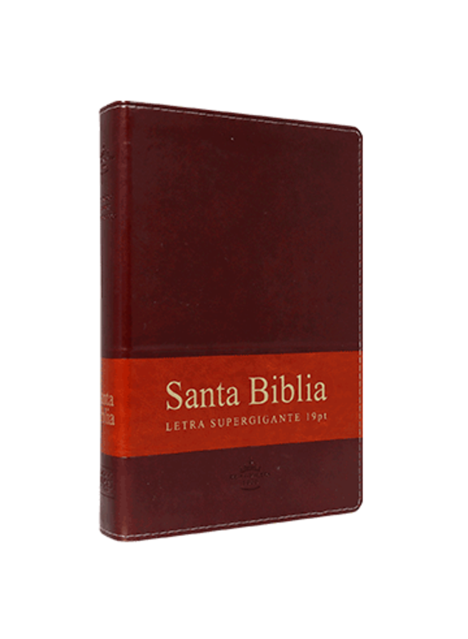 SANTA BIBLIA RVR60 LETRA SUPER GIGANTE CON INDICADORES MARRON