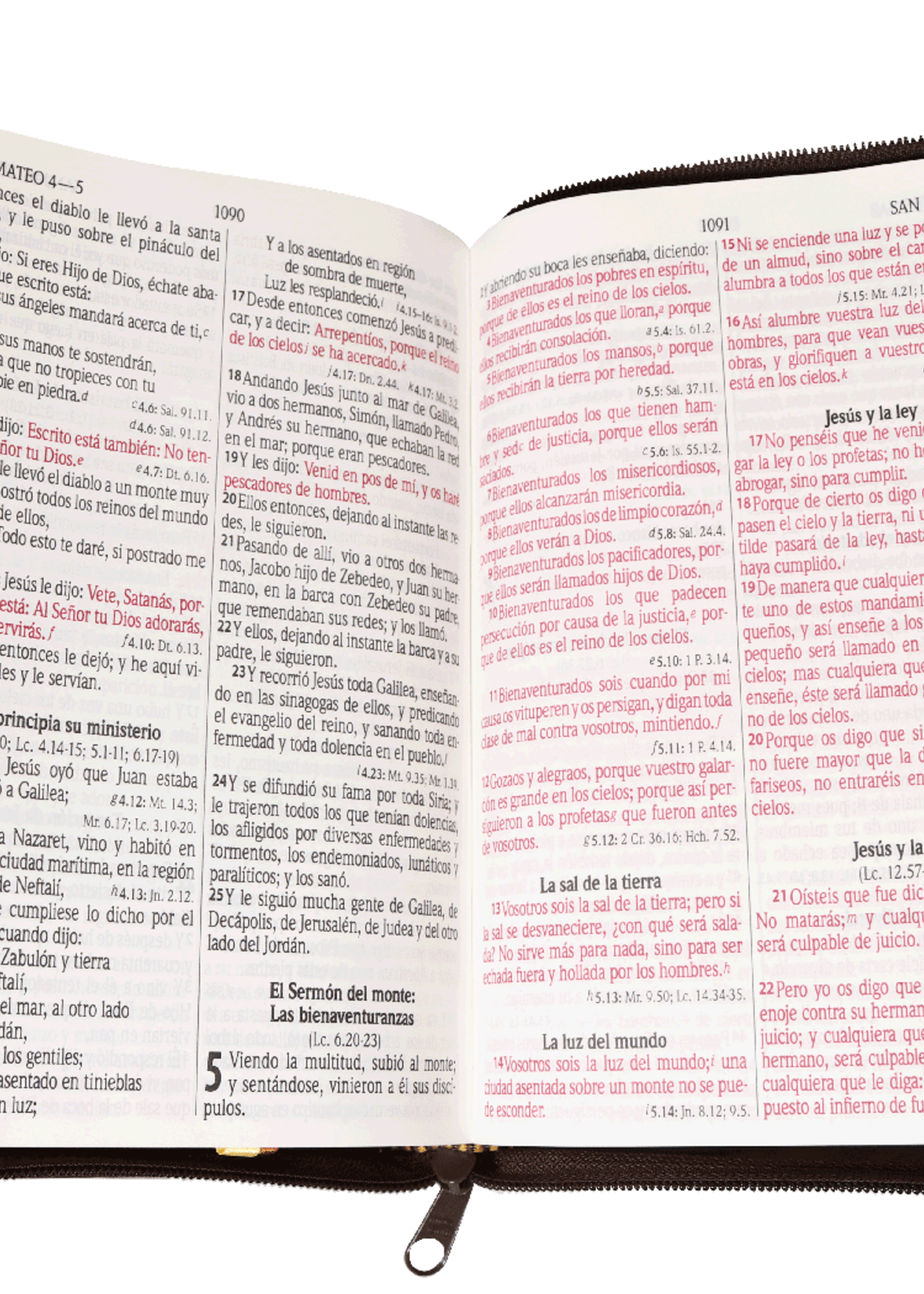 SOCIEDAD BIBLICA SANTA BIBLIA RVR60 LETRA GRANDE INDICES CIERRE LEON CAFE