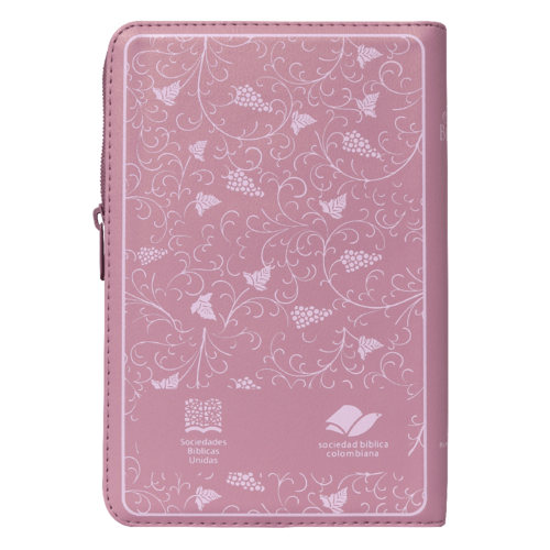 SOCIEDAD BIBLICA BIBLIA RVR60 ROSA CON CIERRE