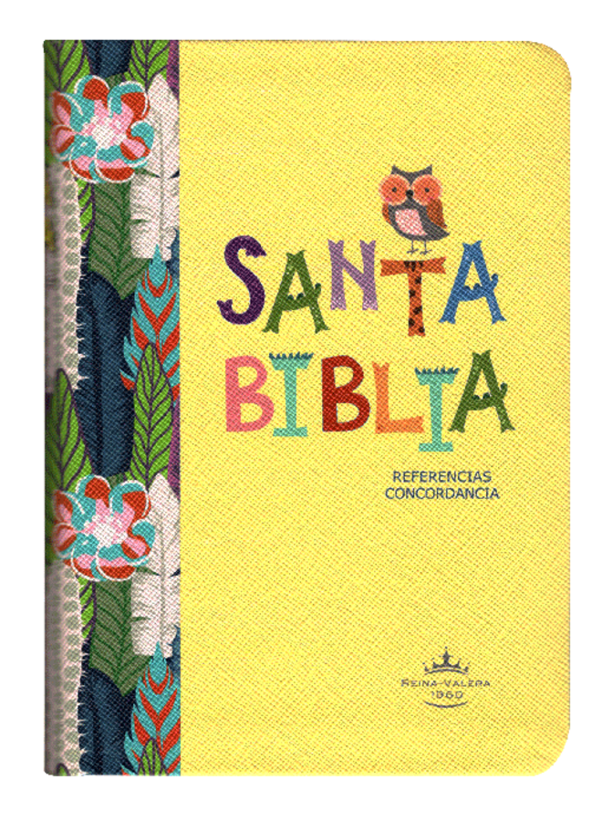 BIBLIA RVR045CLG AMARILLA BUHO 3 TINTAS