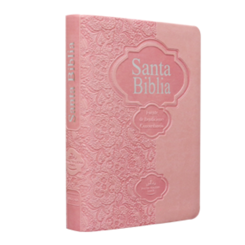 SOCIEDAD BIBLICA SANTA BIBLIA RVR60 FUENTE DE BENDICIONES PIEL ROSA
