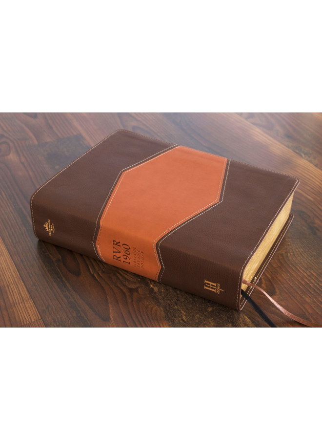 BIBLIA DE ESTUDIO HOLMAN REINA-VALERA 1960, CHOCOLATE/TERRACOTA, SIMIL PIEL