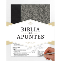 BIBLIA DE APUNTES RVR60 PIEL GRIS
