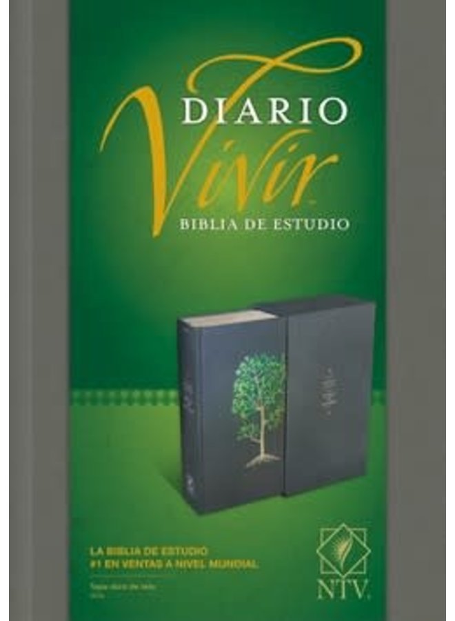 BIBLIA DE ESTUDIO DEL DIARIO VIVIR NTV PASTA DURA ARBOL VERDE