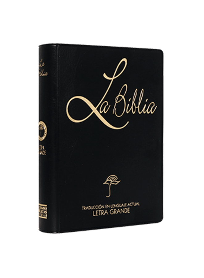 Biblia Traducción Lenguaje Actual Chica Letra Grande Vinil Negro [TLA42LG]