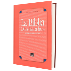 SOCIEDAD BIBLICA LA BIBLIA DIOS HABLA HOY LETRA GIGANTE NARANJA