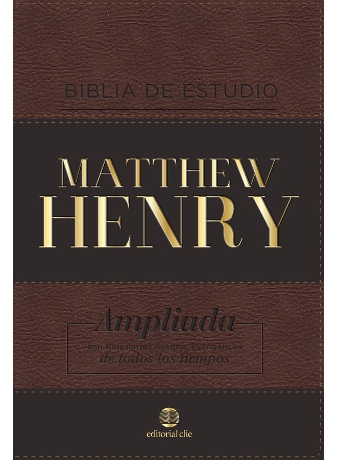 SANTA BIBLIA RVR60 ESTUDIO MATTHEW HENRY PIEL CAFE
