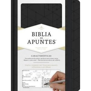 HOLMAN EN ESPANOL BIBLIA DE APUNTES RVR60 IP NEGRO