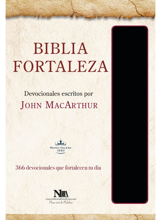 BIBLIA FORTALEZA RVR60 JOHN MACARTHUR NEGRO