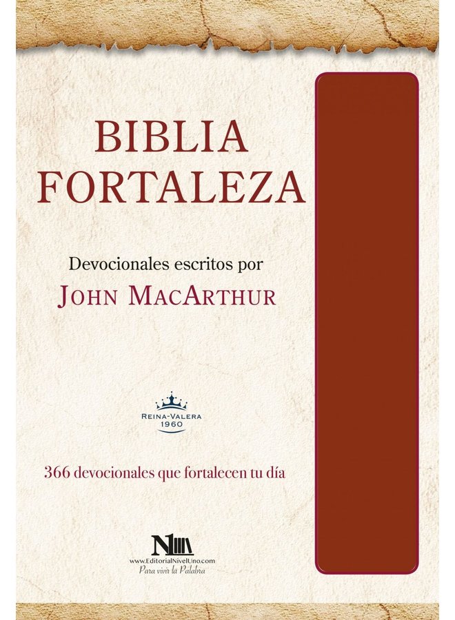 BIBLIA FORTALEZA RVR60 JOHN MACARTHUR  VINO