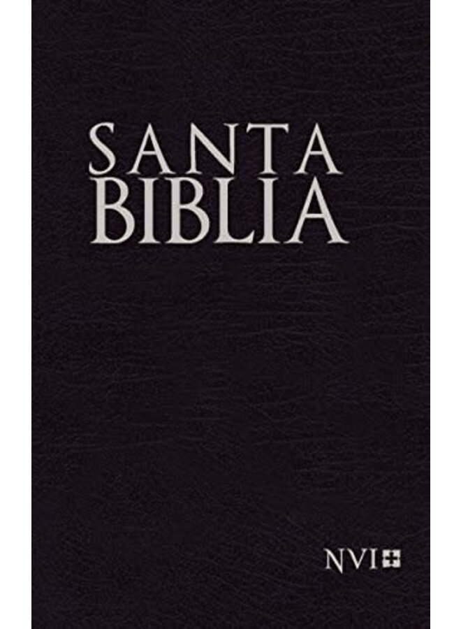 Biblia NVI Compacta Negra Canto Plateado