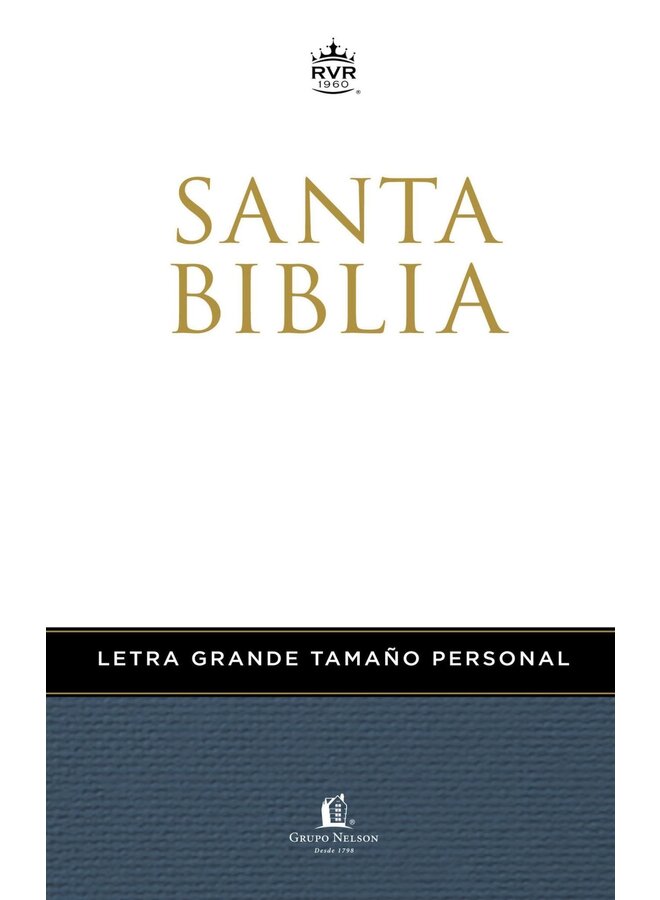 Biblia Letra Grande Tamaño Personal RVR60 Pasta Dura