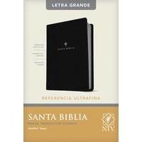 Santa Biblia NTV, Negra, Edición de referencia ultrafina, letra grande, indicadores
