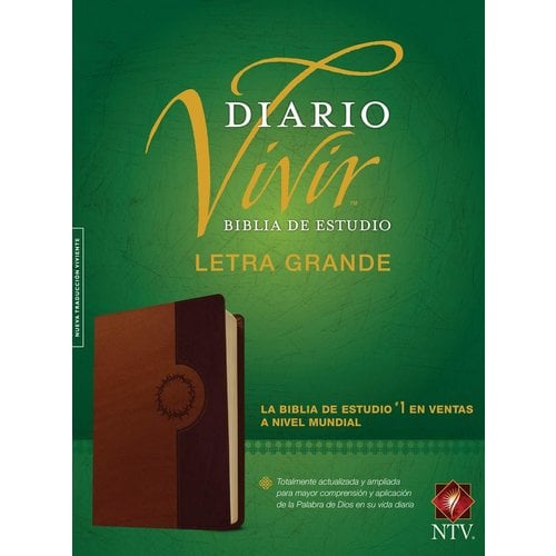 TYNDALE ESPANOL BIBLIA DE ESTUDIO NTV DIARIO VIVIR LETRA GRANDE CAFE