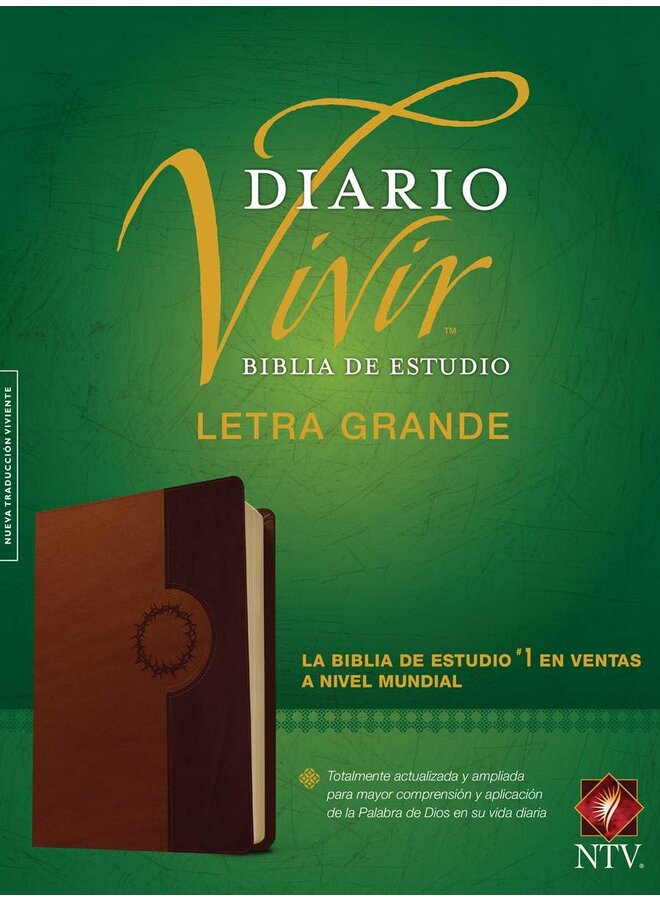 BIBLIA DE ESTUDIO NTV DIARIO VIVIR LETRA GRANDE CAFE