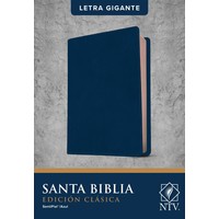 Santa Biblia NTV, Azul, Edición clásica, letra gigante