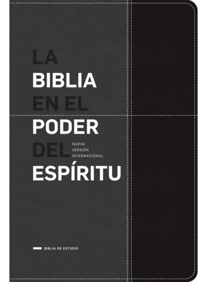 Biblia NVI poder del Espíritu - Negro / Gris