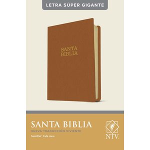 TYNDALE ESPANOL Santa Biblia NTV, Letra Súper Gigante,  Café