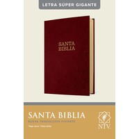 Santa Biblia NTV, Letra Súper Gigante, Pasta Dura, Vino
