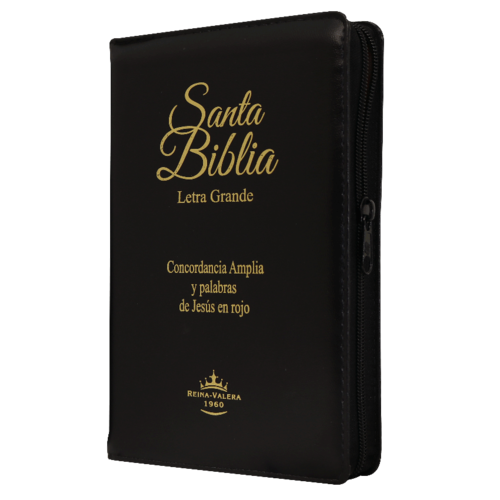 SOCIEDAD BIBLICA D EMEXICO SANTA BIBLIA RVR60 LETRA GRANDE INDICES CIERRE NEGRO