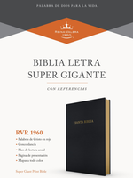 BROADMAN AND HOLMAN Biblia letra súper gigante, RVR 1960, negro imitación piel