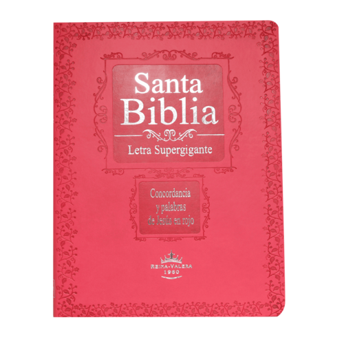 SOCIEDAD BIBLICA D EMEXICO SANTA BIBLIA RVR60 LETRA SUPER GIGANTE INDICES ROSA