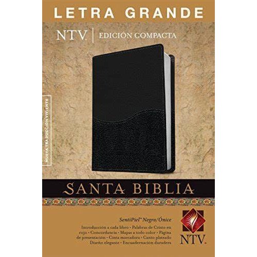 TYNDALE ESPANOL SANTA BIBLIA NTV LETRA GRANDE COMPACTA NEGRO TYNDALE ESPANOL SANTA BIBLIA NTV LETRA GRANDE COMPACTA NEGRO