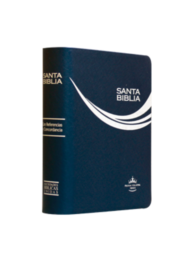 SANTA BIBLIA RVR60 BOLSILLO VINIL AZIL