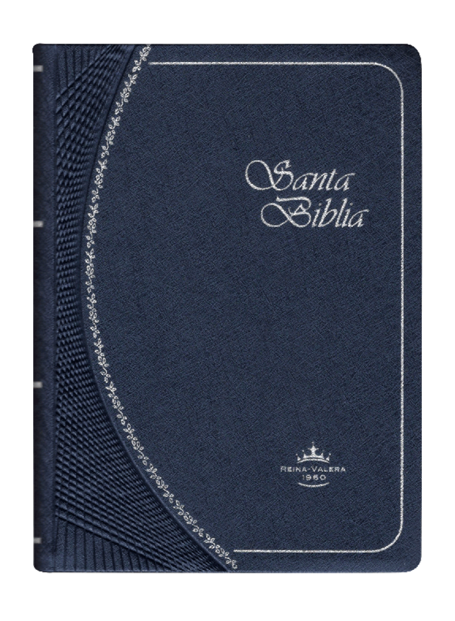 SANTA BIBLIA RVR60 BOLSILLO VINIL AZUL