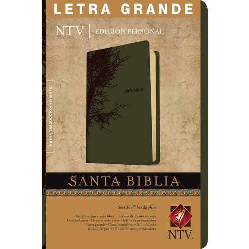 TYNDALE ESPANOL SANTA BIBLIA NTV  MANUAL LETRA GARNDE INDICES VERDE