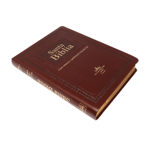 SOCIEDAD BIBLICA SANTA BIBLIA LETRA GIGANTE RELIEVE CAFE