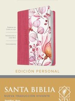 TYNDALE ESPANOL Santa Biblia NTV, Edición personal, letra grande, SentiPiel Rosa Flores