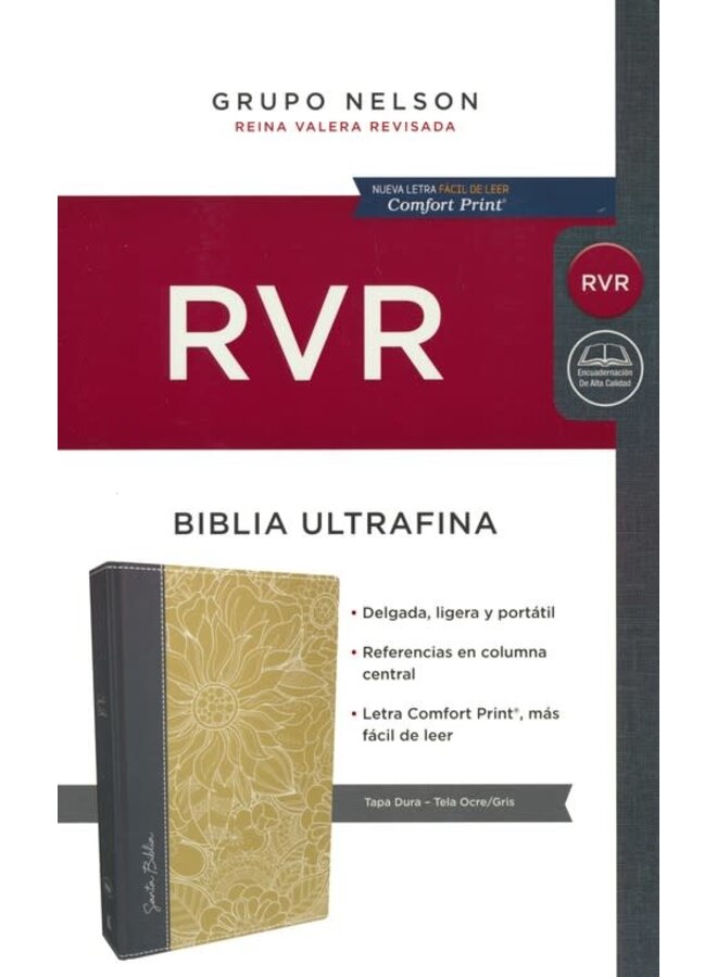 Santa Biblia Reina Valera Revisada, Ultrafina, Tapa Dura Ocre