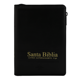 SOCIEDAD BIBLICA SANTA BIBLIA LETRA SUPERGIGANTE CON CIERRE E INDICADORES
