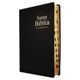 SOCIEDAD BIBLICA SANTA BIBLIA LETRA SUPERGIGANTE INDICADORES NEGRO