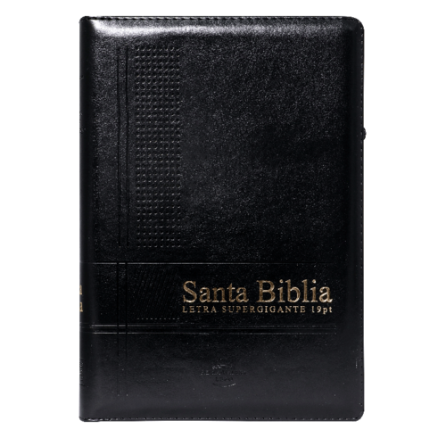 SOCIEDAD BIBLICA D EMEXICO Biblia RVR60 Letra Super Gigante Negro Cierre